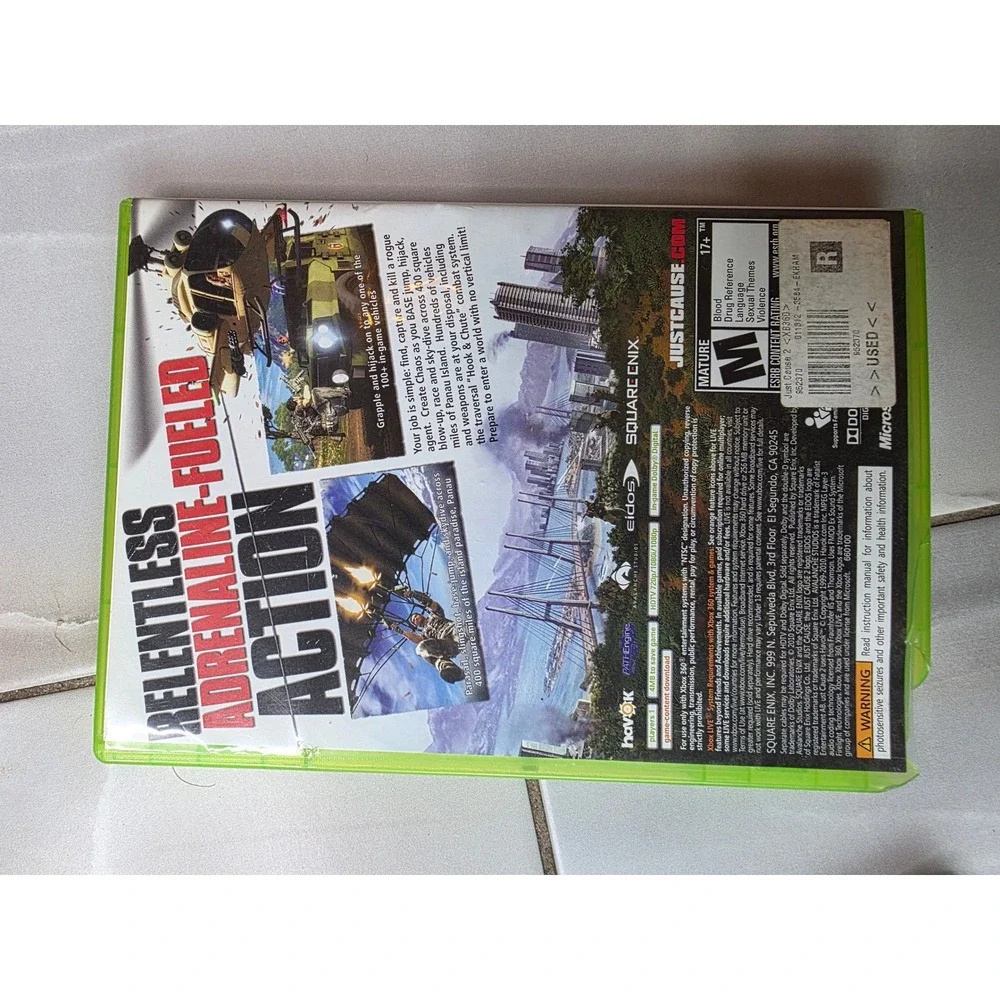 Xbox Game Bundle Far Cry 5 Xbox One Saints Row Third Just Cause 2 Xbox 360 W1